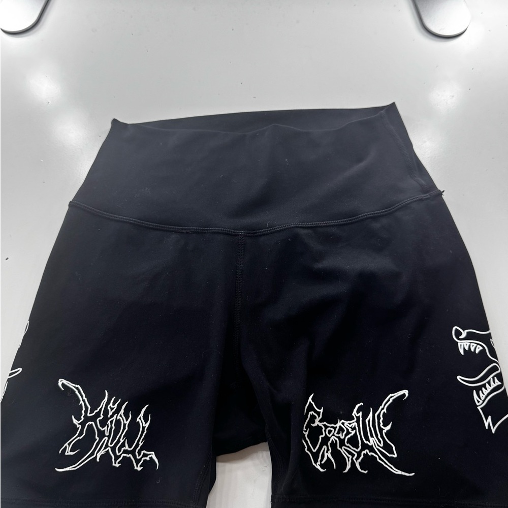 Kill Crew Black Graphic Athletic Shorts